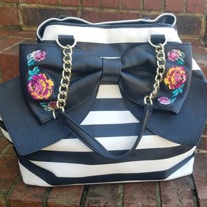Betsey Johnson large tote size purse.